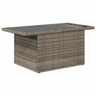 Grijze tuin loungeset van gepoedercoat staal met waterdichte tas - Grijs / met opbergruimte - Tuinsets