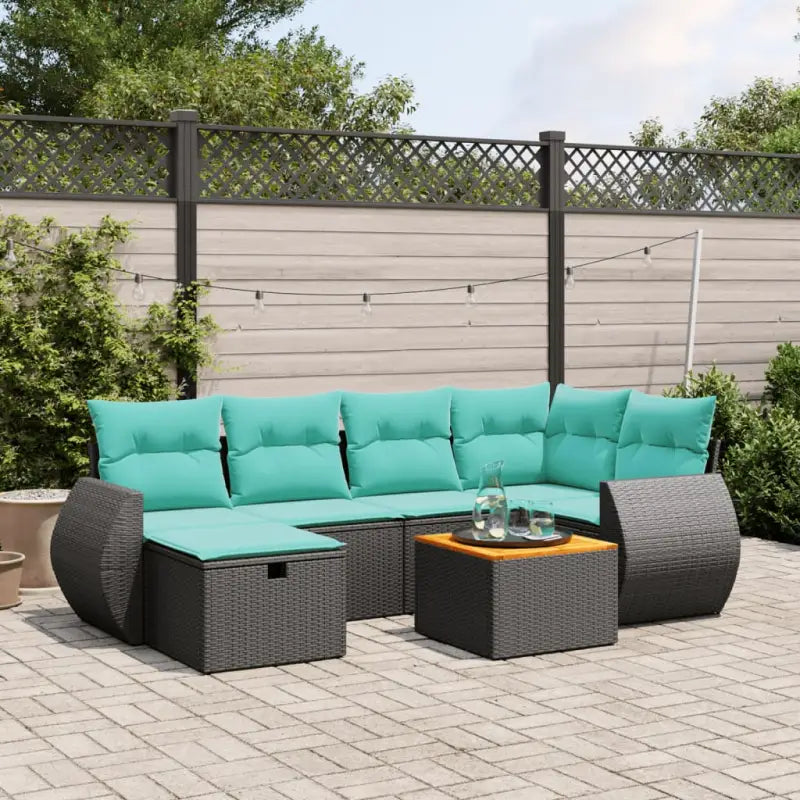 Grijze tuinset met gepoedercoat staal voor comfortabel buiten genieten - Zwart / zonder opbergruimte - Tuinsets