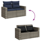 Grijze tuinset met waterdichte tas en gepoedercoat stalen frame - Grijs - Tuinsets
