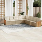 Grijze tuinset met waterdichte zak en gepoedercoat staal voor buiten - beige en crèmekleurig / Zonder tafel - Tuinsets