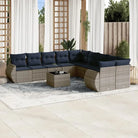 Grijze tuinset van gepoedercoat staal met waterdichte tas en comfortabele zit - Grijs / Met tafel - Tuinsets