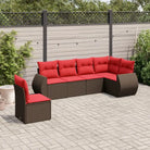 Grijze tuinset van gepoedercoat staal met waterdichte tas en comfortabele zitruimte - Bruin en rood / Zonder tafel