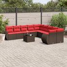 Grijze tuinset van gepoedercoat staal met waterdichte tas en comfortabele zit - Bruin / Met tafel - Tuinsets