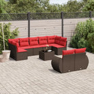 Grijze tuinset van gepoedercoat staal met waterdichte tas en comfortabele afmetingen - Bruin / Met tafel - Tuinsets