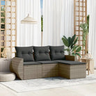 Grijze tuinset van gepoedercoat staal met waterdichte tas en comfortabele afmetingen - Grijs / Zonder tafel - Tuinsets
