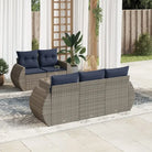 Grijze tuinset van gepoedercoat staal met waterdichte tas - Grijs en blauw / Zonder tafel - Tuinsets