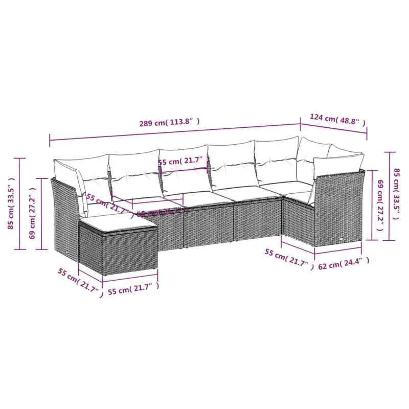 Grijze tuintafel set van gepoedercoat staal met comfortabele afmetingen - Tuinsets
