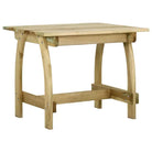 Groen geïmpregneerde houten tuintafel met trendy en praktisch ontwerp - 110 x 74 x 75 cm / 1 - Tuintafels