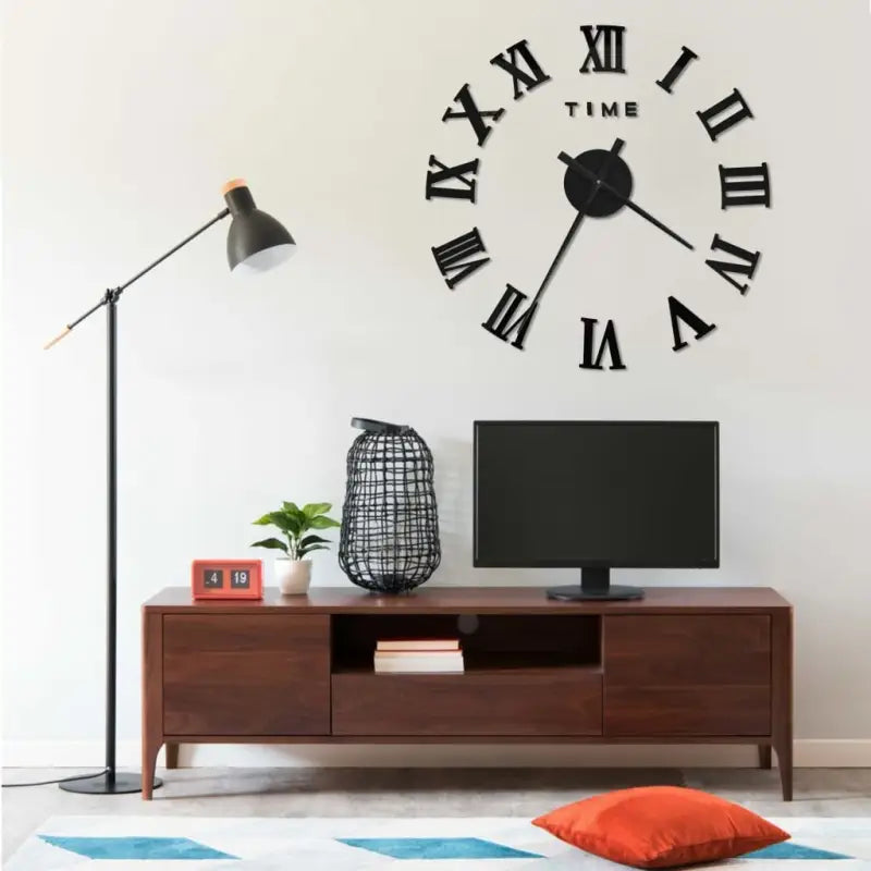 Grote 3D wandklok met gooi accu’s voor je interieur - Wandklokken