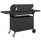 Grote gasbarbecue met ingebouwde thermometer en gepoedercoat staal - Barbecues