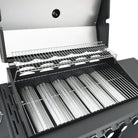 Grote gasbarbecue met ingebouwde thermometer en gepoedercoat staal - Barbecues