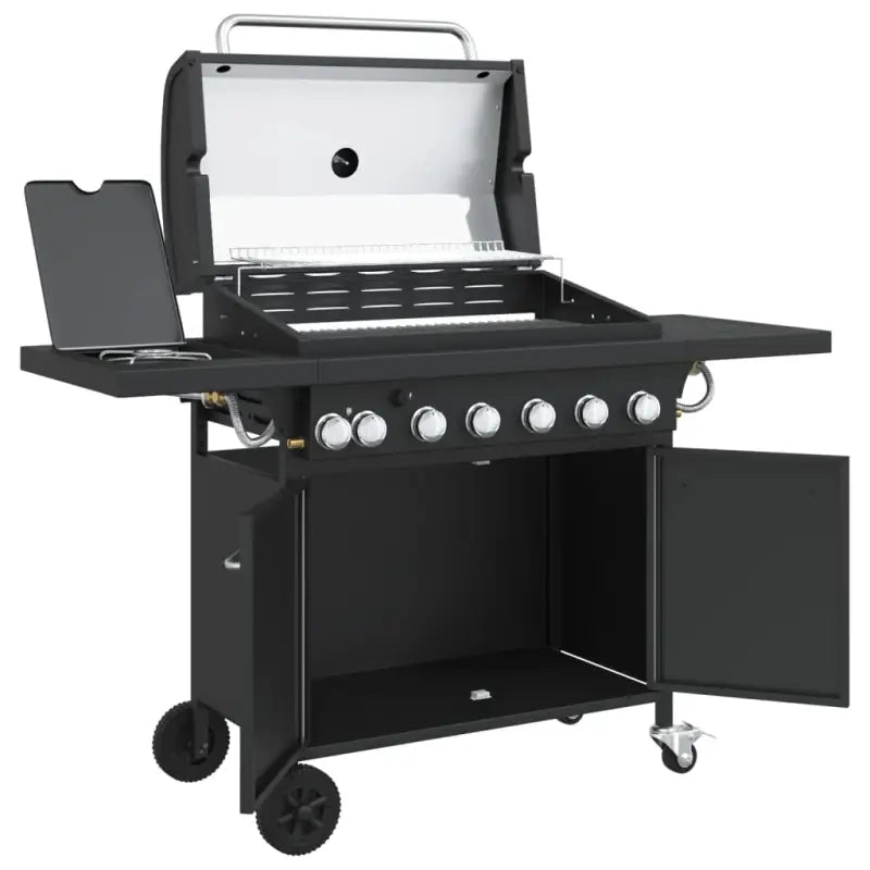 Grote gasbarbecue met ingebouwde thermometer en gepoedercoat staal - Barbecues