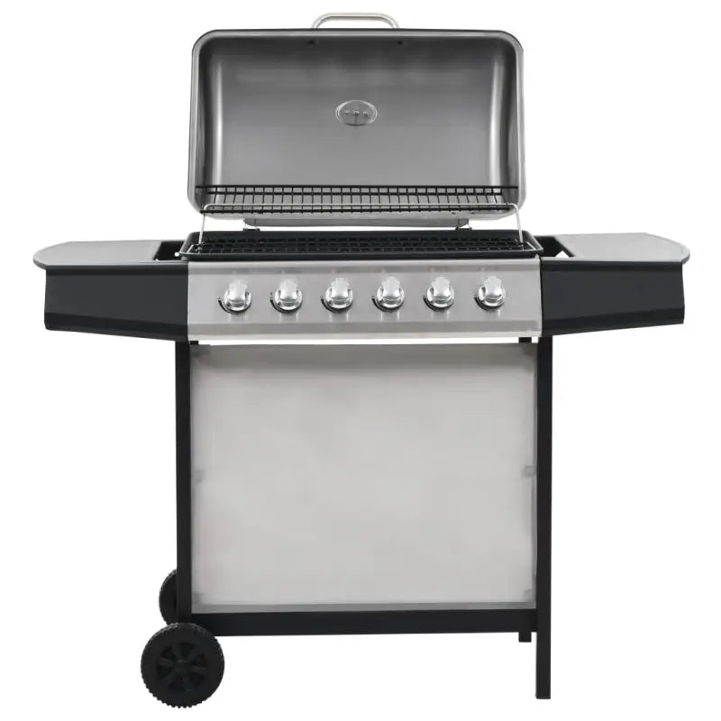 Grote gasbarbecue voor gezellige tuinfeesten - Zilver en zwart - Barbecues