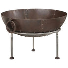 Grote schaal vuurplaats voor warmte en sfeer in je tuin of terras - Bruin / Ø 55 cm - Haarden