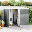 Grote tuinhuizen van gegalvaniseerd staal voor gereedschap en accessoires - Grijs / 225 x 89 x 161 cm / 1 - Tuinhuizen