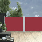 Grote zijluifel voor privacy en bescherming tegen wind en zon - Rood / 120 x 1000 cm / 1 - Parasols en zonneschermen