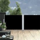 Grote zijluifel voor privacy en bescherming tegen wind en zon - Zwart / 140 x 1000 cm / 1 - Parasols en zonneschermen
