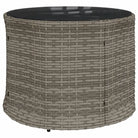 Halfronde loungeset in grijs materiaal met gepoedercoat staal for tuin of terras - Loungebanken