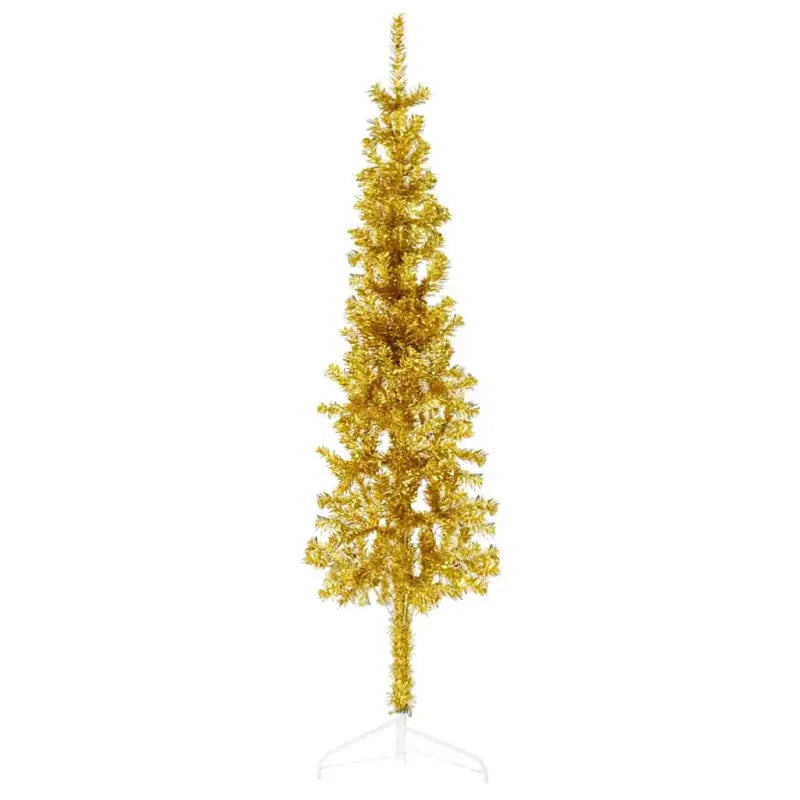 Halve kunstkerstboom voor een gezellige feestdagen sfeer - Goud / 150 cm / 1 - Kerstbomen