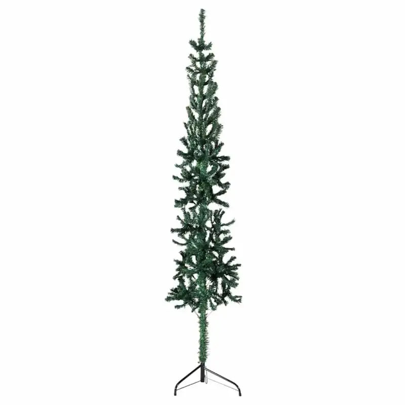 Halve kunstkerstboom voor een gezellige feestdagen sfeer - Groen / 210 cm / 1 - Kerstbomen