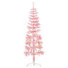 Halve kunstkerstboom voor een gezellige feestdagen sfeer - Roze / 150 cm / 1 - Kerstbomen