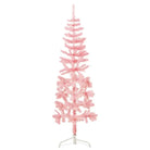 Halve kunstkerstboom voor een gezellige feestdagen sfeer - Roze / 180 cm / 1 - Kerstbomen