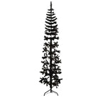Halve kunstkerstboom voor een gezellige feestdagen sfeer - Zwart / 180 cm / 1 - Kerstbomen