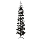 Halve kunstkerstboom voor een gezellige feestdagen sfeer - Zwart / 240 cm / 1 - Kerstbomen