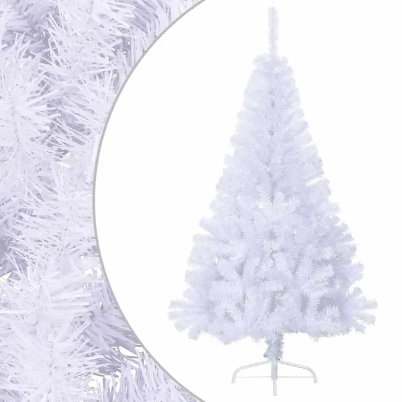 Halve kunstkerstboom voor een volle en realistische feestdagen sfeer - Wit / 150 x 95 cm / 1 - Kerstbomen