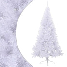 Halve kunstkerstboom voor een volle en realistische feestdagen sfeer - Wit / 240 x 125 cm / 1 - Kerstbomen
