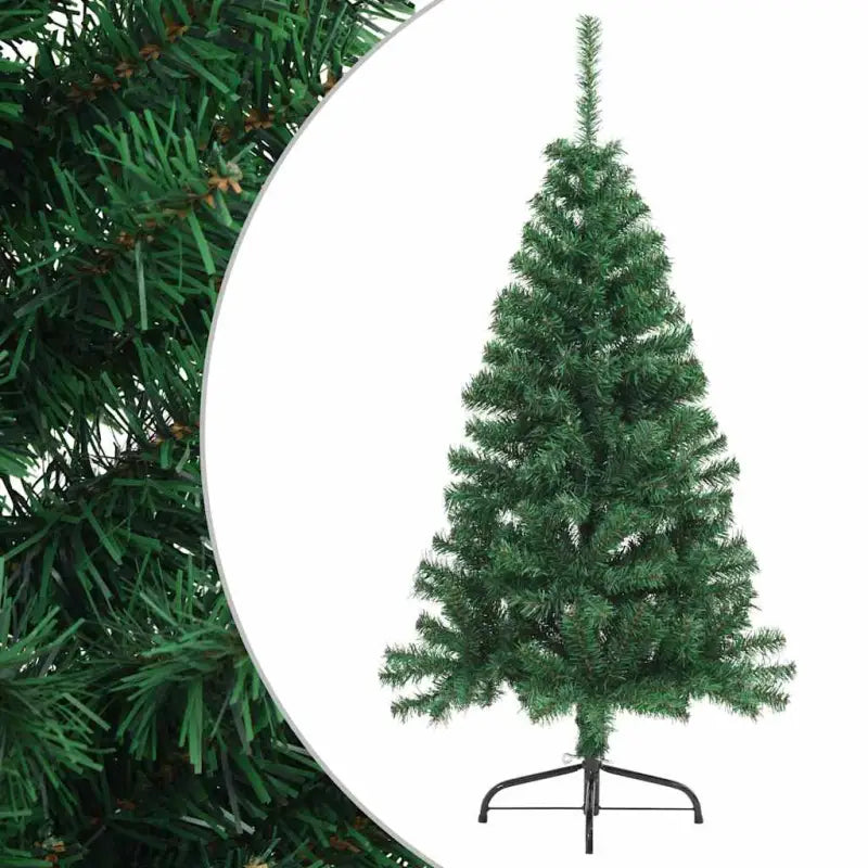 Halve kunstkerstboom voor een volle en realistische feestdagen sfeer - Groen / 150 x 95 cm / 1 - Kerstbomen