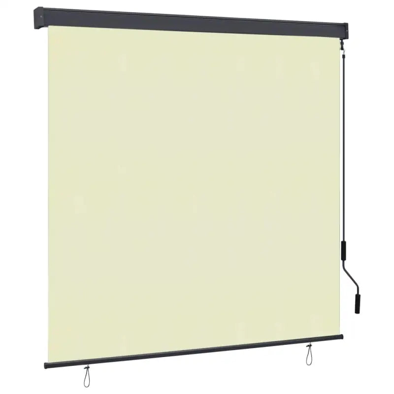 Handbediend tuinrolgordijn voor balkon tuin of terras - Crème / 170 x 250 cm - Jaloezieën & rolgordijnen