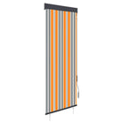 Handbediend tuinrolgordijn voor balkon tuin of terras - Geel en blauw / 60 x 250 cm - Jaloezieën & rolgordijnen