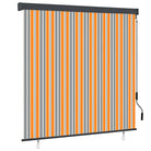 Handbediend tuinrolgordijn voor balkon tuin of terras - Geel en blauw / 160 x 250 cm - Jaloezieën & rolgordijnen