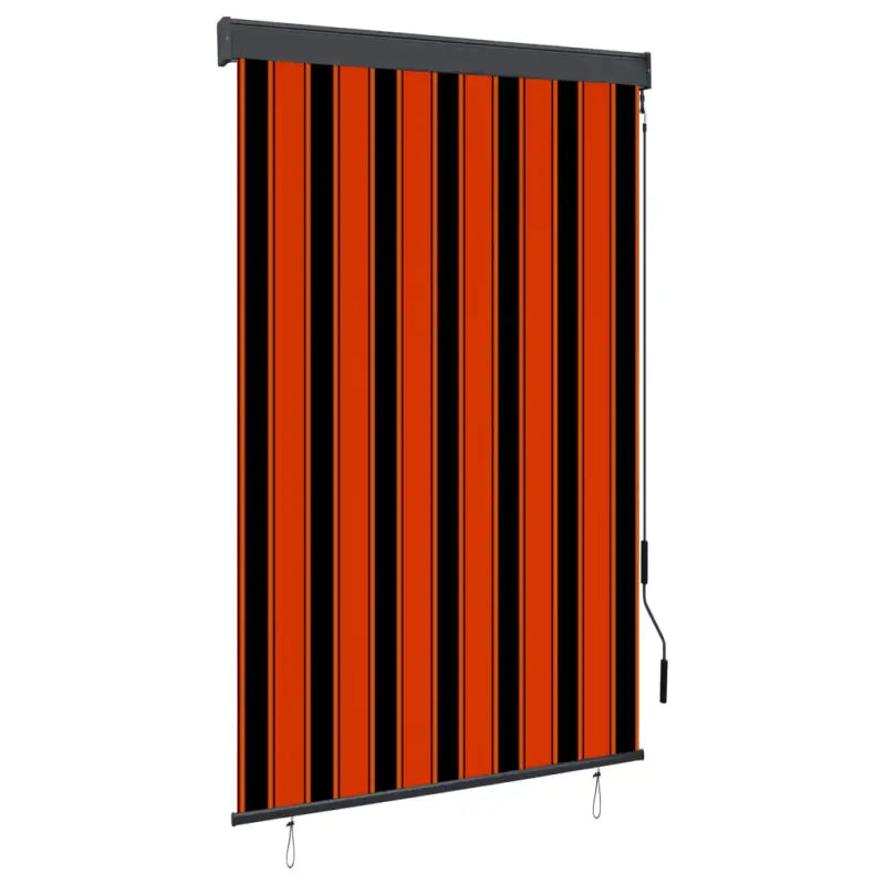 Handbediend tuinrolgordijn voor balkon tuin of terras - Oranje en bruin / 120 x 250 cm - Jaloezieën & rolgordijnen