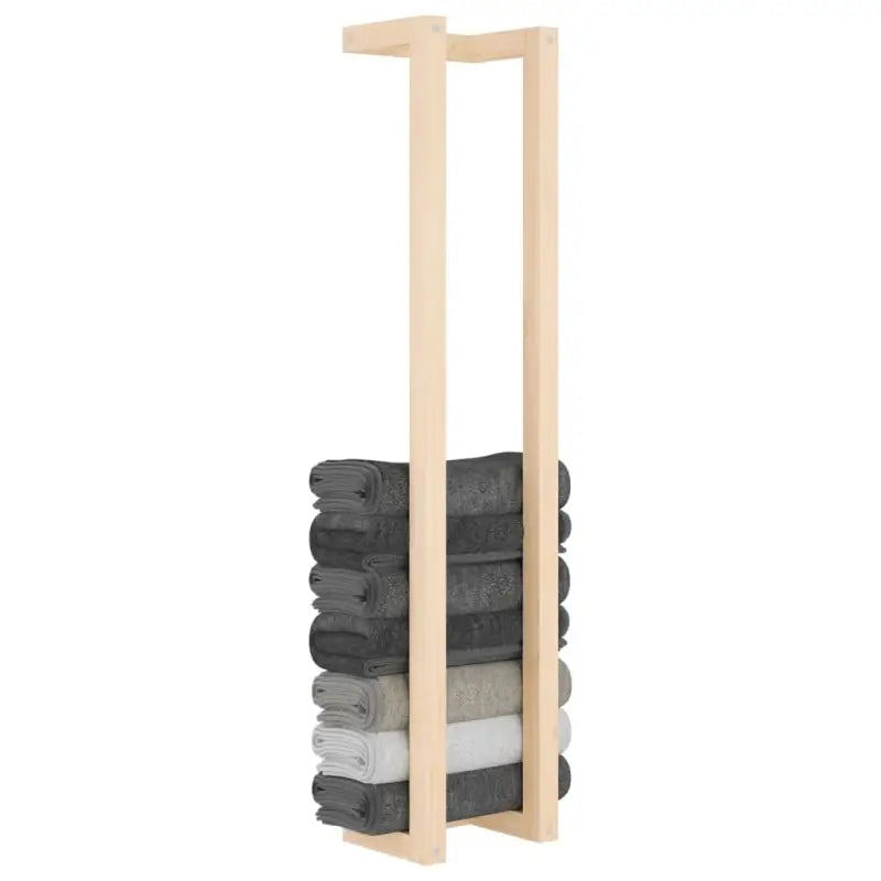 Handdoekhouder van massief grenenhout voor een trendy badkamerstijl - Handdoekrekken & -houders