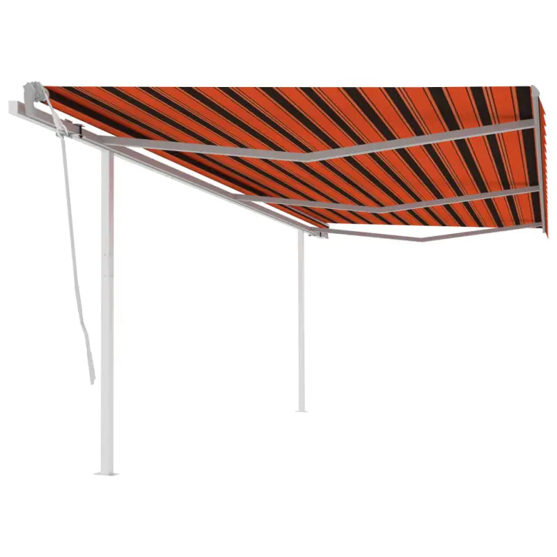 Handmatige uitschuifbare terrasluifel met gepoedercoat aluminium frame - Multikleur / 6 x 3 m / 1 - Zonwering