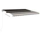 Handmatige uitschuifbare terrasluifel met gepoedercoat aluminium frame - Zonwering