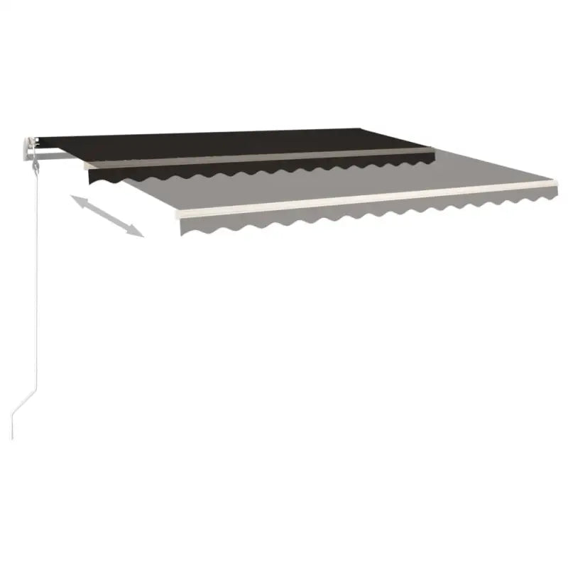 Handmatige uitschuifbare terrasluifel met gepoedercoat aluminium frame - Zonwering