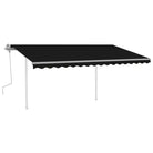 Handmatige uitschuifbare terrasluifel met gepoedercoat aluminium frame - Zonwering