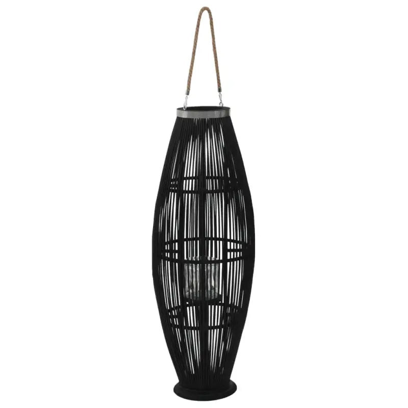Hangende Glazen Pot Kaarsenhouder met Touw Handvat voor Buitenfeest - 1 / 95 cm - Kandelaars