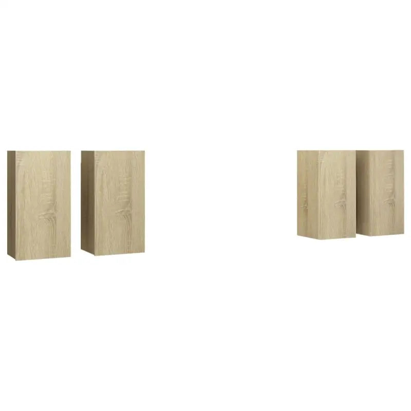 Hangende televisiekastenset van bewerkt hout voor een trendy woonkamer - Tv-meubels