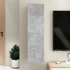 Hangende Tv-meubel van bewerkt hout voor een trendy woonkamer sfeer - Betongrijs / 1 / 110 cm - Tv-meubels