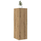 Hangende Tv-meubel van bewerkt hout voor een trendy woonkamer sfeer - artisanaal eikenkleurig / 1 / 90 cm - Tv-meubels