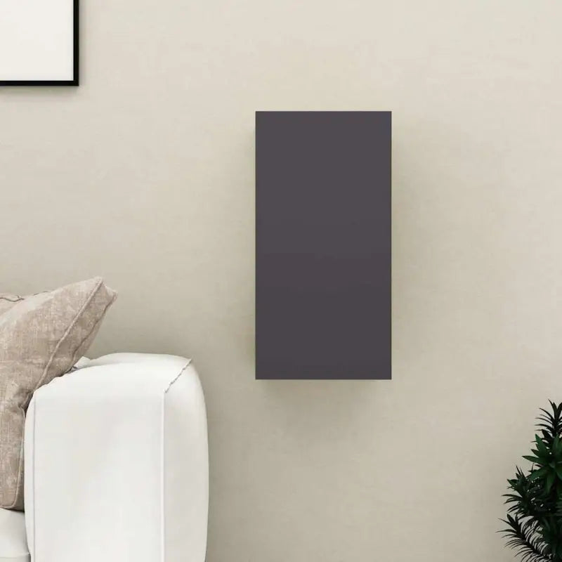 Hangende Tv-meubel van bewerkt hout voor een trendy woonkamer sfeer - Grijs / 1 / 60 cm - Tv-meubels