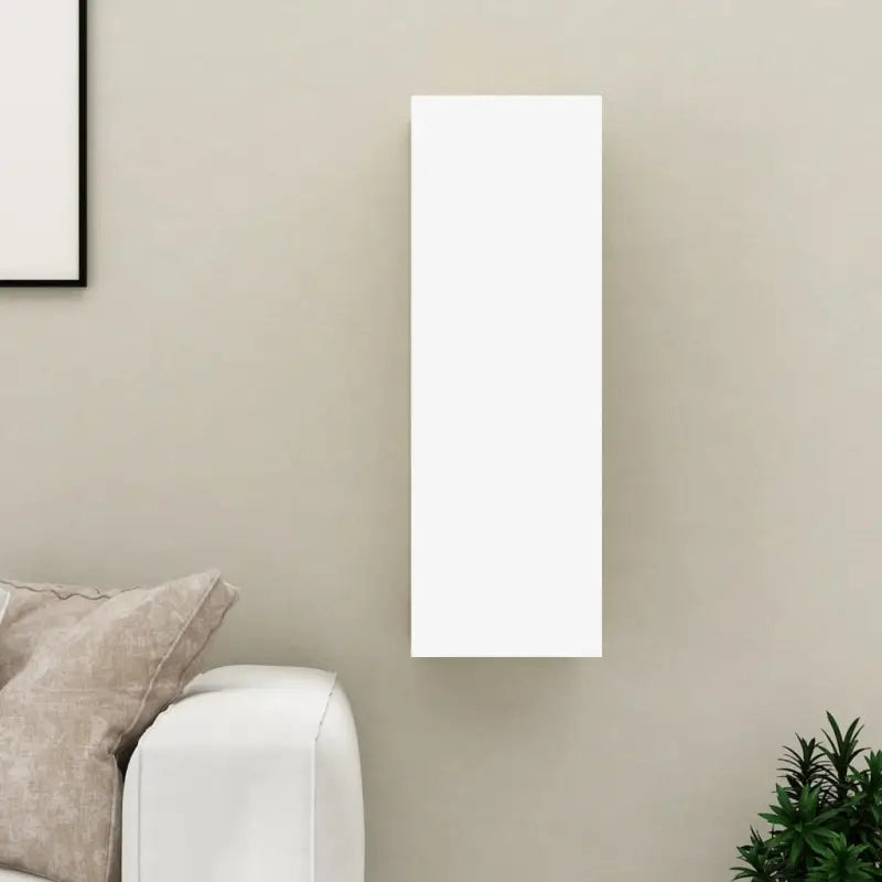 Hangende Tv-meubel van bewerkt hout voor een trendy woonkamer sfeer - Wit / 1 / 90 cm - Tv-meubels