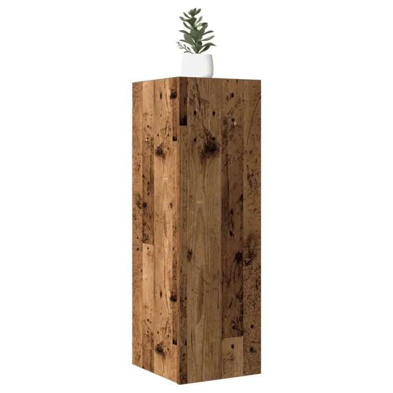 Hangende Tv-meubel van bewerkt hout voor een trendy woonkamer sfeer - Oud hout / 1 / 90 cm - Tv-meubels