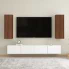 Hangende Tv-meubel van bewerkt hout voor een trendy woonkamer sfeer - bruin eikenkleur / 2 / 90 cm - Tv-meubels