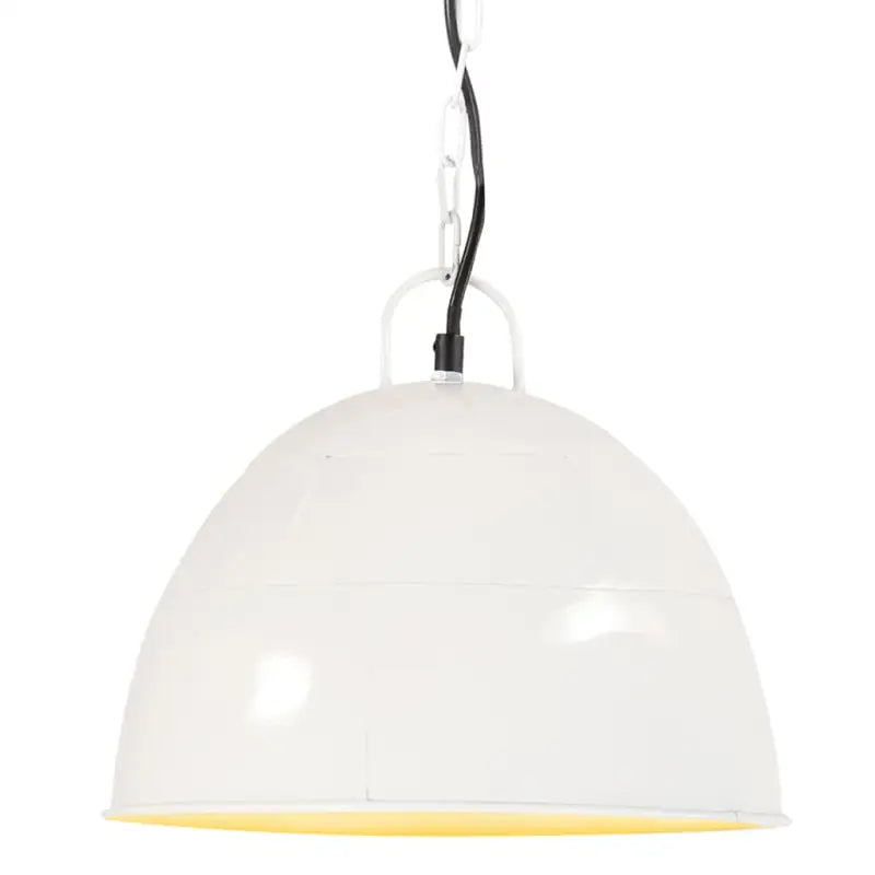 Hanglamp met grote lampenkap voor woonkamer en eetkamer - Wit / Φ 31 cm / 1 - Lampen