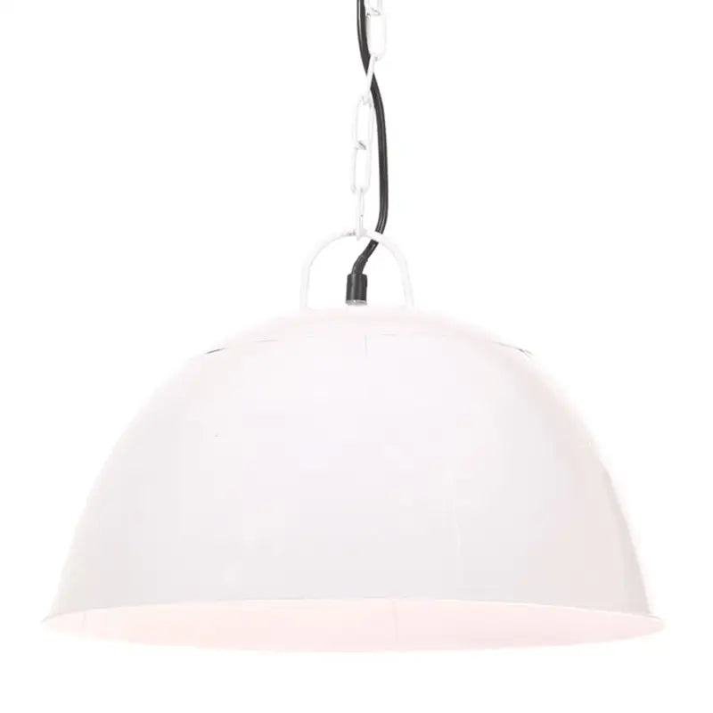 Hanglamp met grote lampenkap voor woonkamer en eetkamer - Wit / Φ 41 cm / 1 - Lampen
